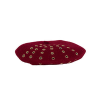 Wool Beret w/ Grommets - Gladys Tamez Millinery