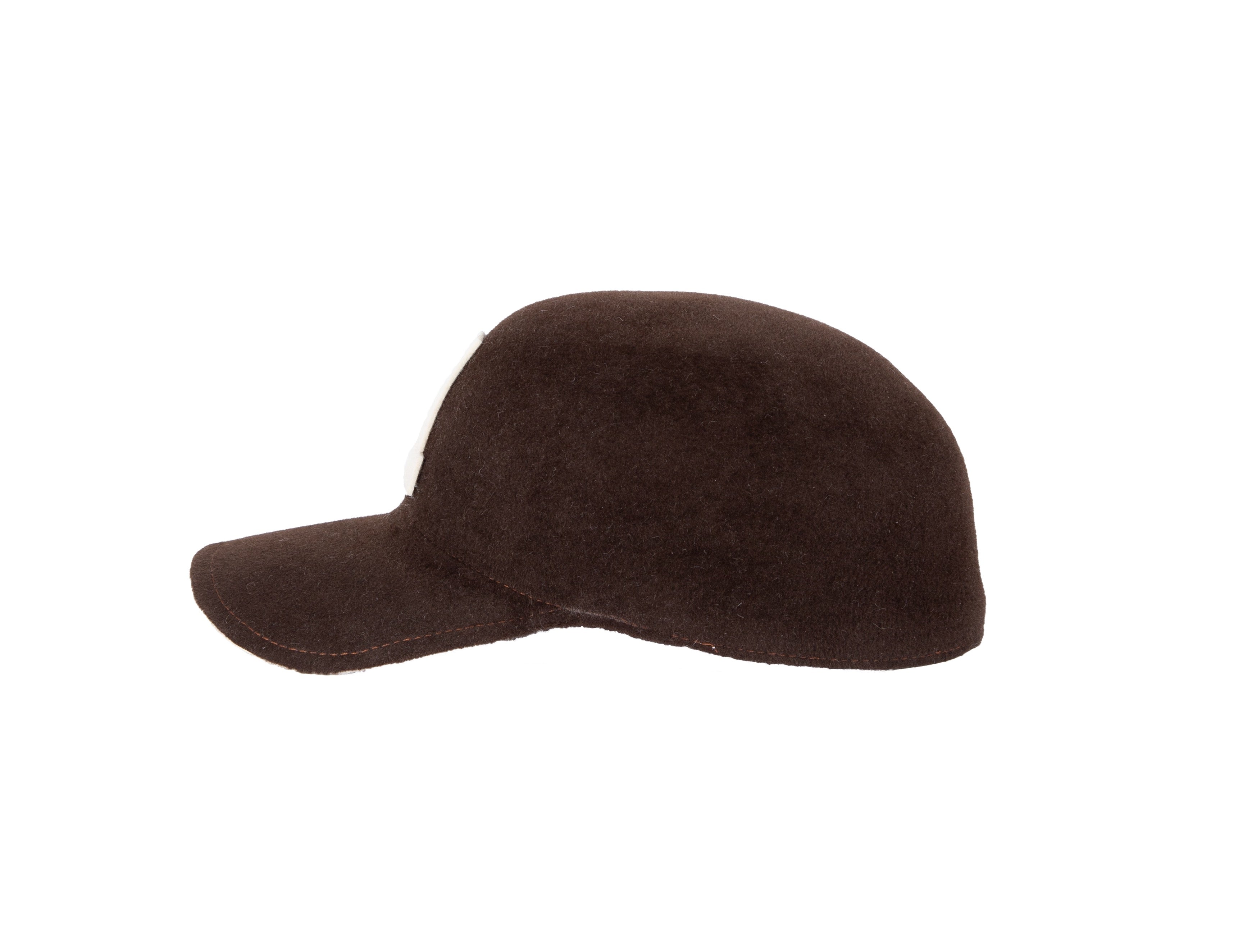 【Sillage】BABY CASHMERE CAP BROWN Alphabet Cap