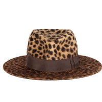 Leopard fedora - Gladys Tamez Millinery