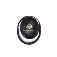 Patent Leather Pillbox - Gladys Tamez Millinery