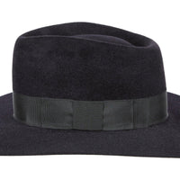 Jamie. Women and Men's Handmade Felt Velour Hats With Grosgrain Band. Gladys Tamez Hat Store.