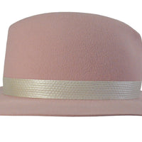 Joanne. Lady Gaga Pink Hat. Felt Velour Pink Hat. Gladys Tamez Hat Store.