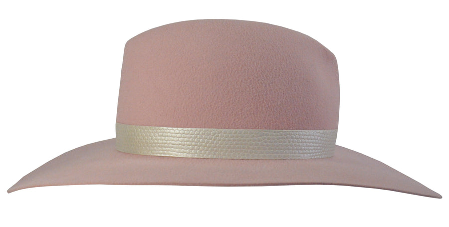 Joanne. Lady Gaga Pink Hat. Felt Velour Pink Hat. Gladys Tamez Hat Store.