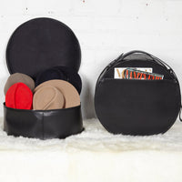 Leather Box Hat. Hat Suitcase. Carry On Hat Baggage.