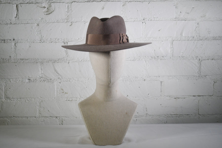 Taupe Felt Wide Brim SAMPLE SALE