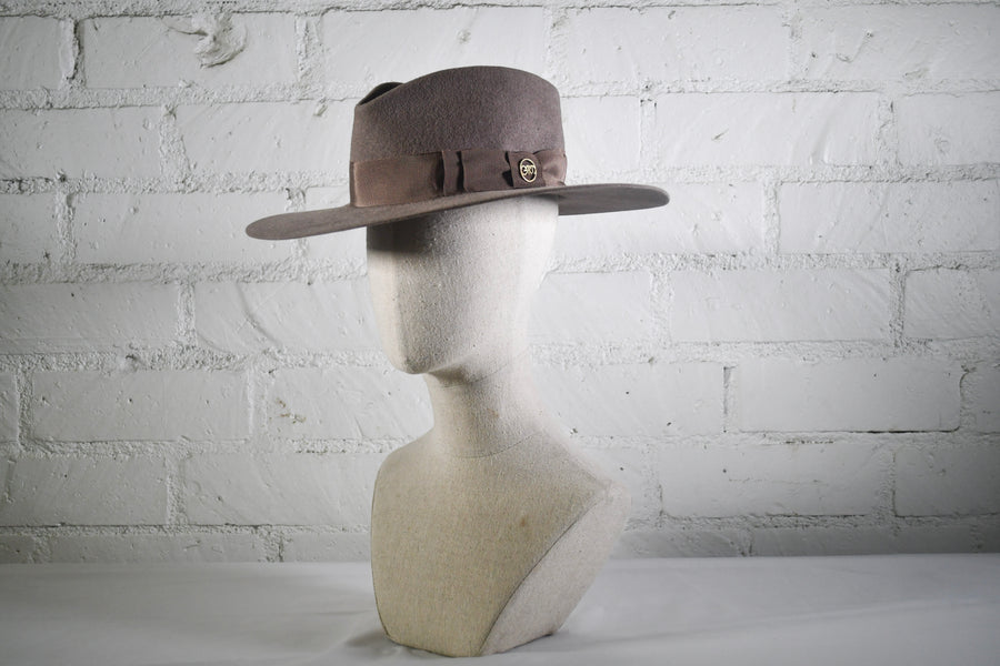 Taupe Felt Wide Brim SAMPLE SALE