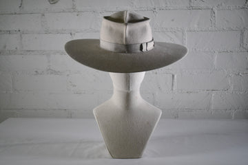 Alabaster distressed wide brim SAMPLE SALE