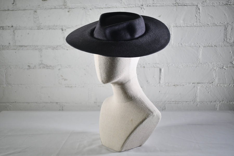 Grey pushed in fedora SAMPLE SALE