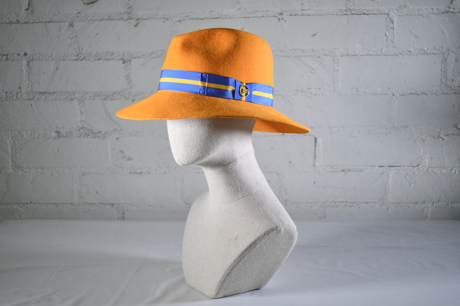 Orange fedora SAMPLE SALE