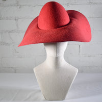 Wide brim red SAMPLE SALE