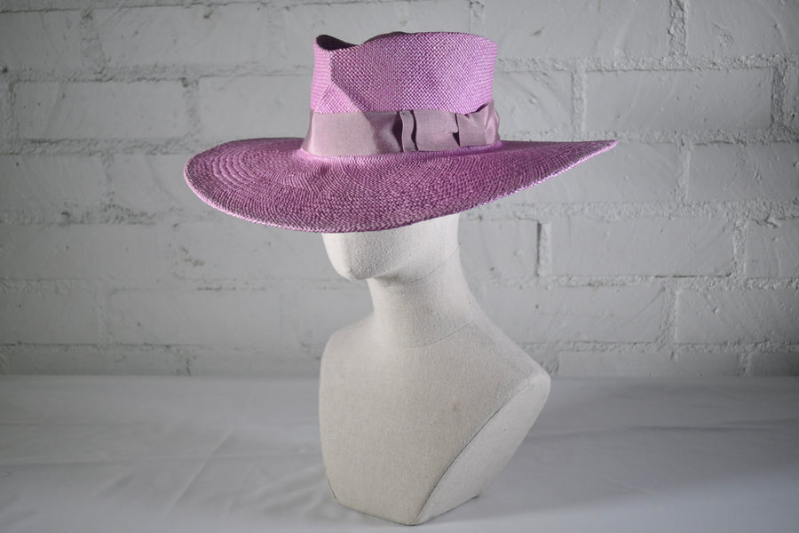 Lilac wide brim SAMPLE SALE