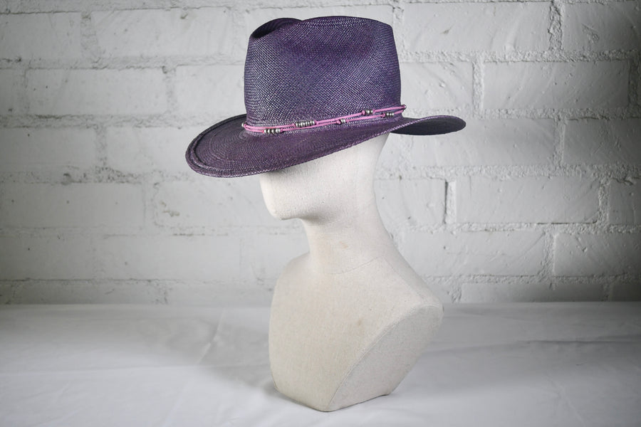 Fedora w/ beaded band SAMPLE SALE