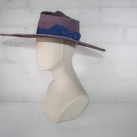 Denim wide brim straw SAMPLE SALE