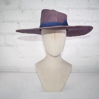 Denim wide brim straw SAMPLE SALE