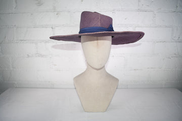 Denim wide brim straw SAMPLE SALE