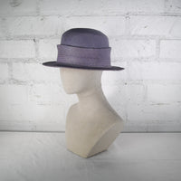 Mini denim straw hat SAMPLE SALE