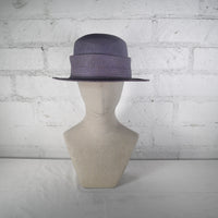 Mini denim straw hat SAMPLE SALE