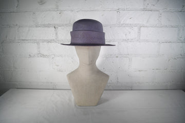 Mini denim straw hat SAMPLE SALE