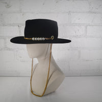 Pearl chain band fedora SAMPLE SALE