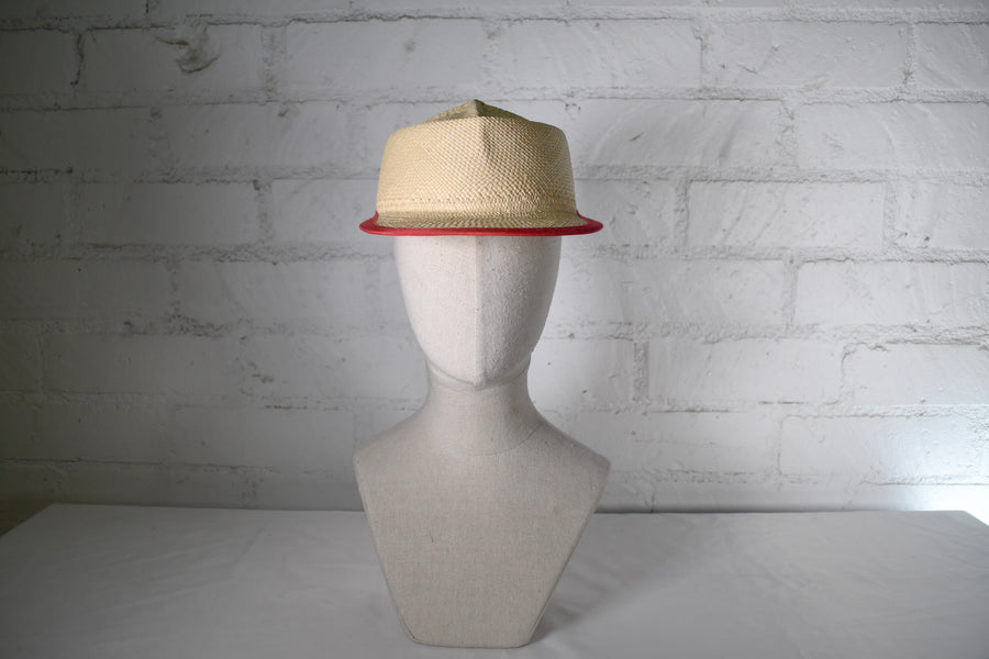 Natural Panama straw cap SAMPLE SALE