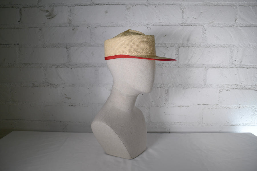 Natural Panama straw cap SAMPLE SALE