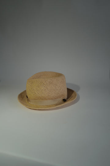 Yute straw Mini Fedora SAMPLE SALE